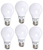 Bioluz LED A19 7w40 Watt Equivalent Soft White 2700K Light Bulb 6-Pack