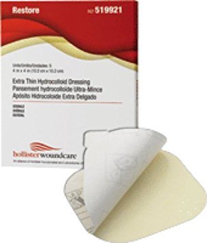 Alimed Restore Extra Thin Hydrocolloid Dressing 4" x 4"(Box Of 5)