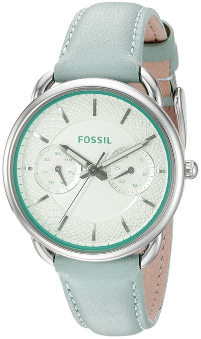 Fossil Tailor Multifunction Leather Watch