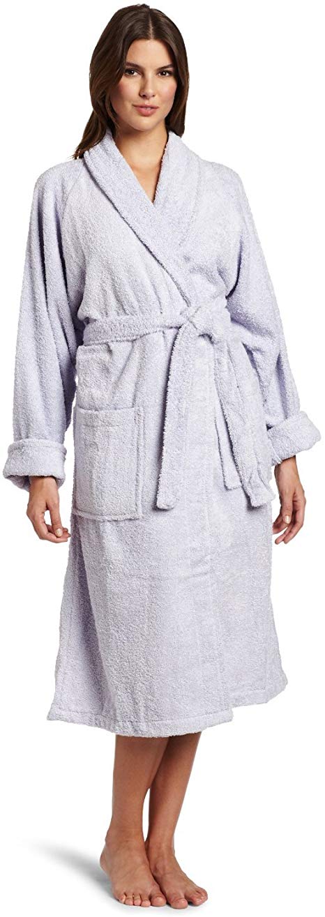 Superior Hotel & Spa Robe, 100% Premium Long-Staple Combed Cotton Unisex Bath Robe for Women and Men - XL, Lilac