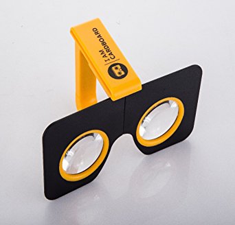 Pocket 360 - Compact Virtual Reality Viewer for iPhones and Android smartphones - WWGC Certified by Google (Yellow)