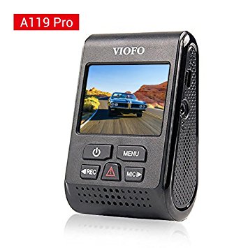 VIOFO A119 Pro Dash Cam Capacitor AR0521 Sensor 7G F1.8 Dash Camera HD 1080P Car Dashboard Camera Video Recording (With GPS)