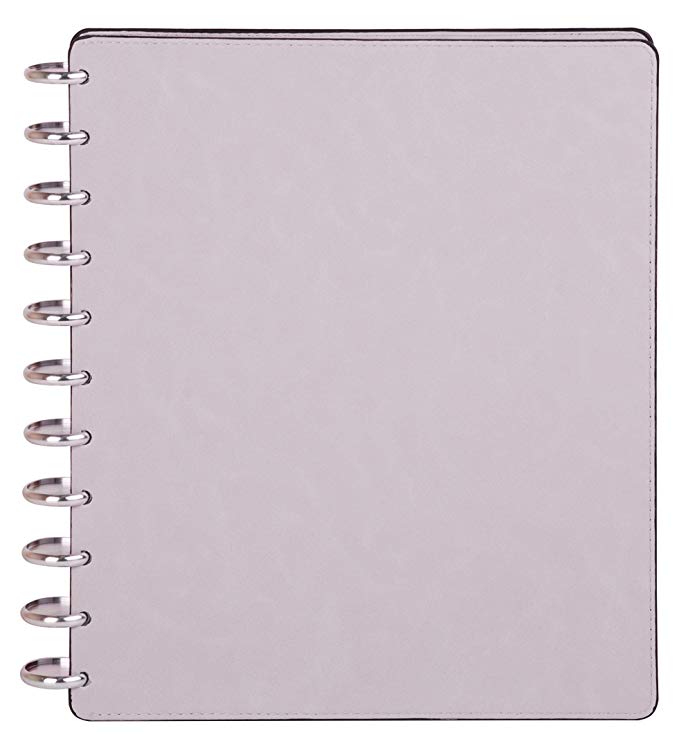 Talia Discbound Notebook, Customizable, Note Taking, Planner, Business - Professional Series, Grey, Letter (8.5in x 11in)