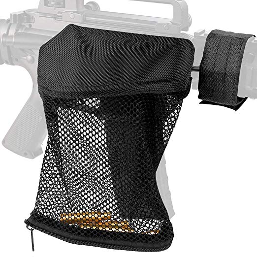 Feyachi Brass Shell Catcher, Tactical Cartridge Nylon Mesh Collector Casing Catcher for Rifle Range Shooting