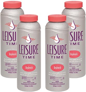 LEISURE TIME 45310-04 Spa Replenish Shock Oxidizer for Spas and Hot Tubs, 2-Pounds, 4-Pack