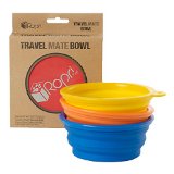 Travel Dog Bowl for Dog Food Water and Other Pet Supplies for Dogs Collapsible and Lightweight Easy to Carry Made From Food Safe FDA Approved Silicone The Travel Mate Bowl by RopriPet