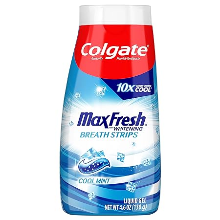 Colgate Max Fresh Liquid Gel 2-in-1 Toothpaste and Mouthwash - 4.6 ounce (12 pack)