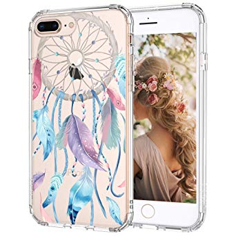 MOSNOVO iPhone 8 Plus Case, iPhone 7 Plus Case, Dream Catcher Clear Design Printed Transparent Hard Back Case with TPU Bumper Protective Case Cover for iPhone 7 Plus/iPhone 8 Plus