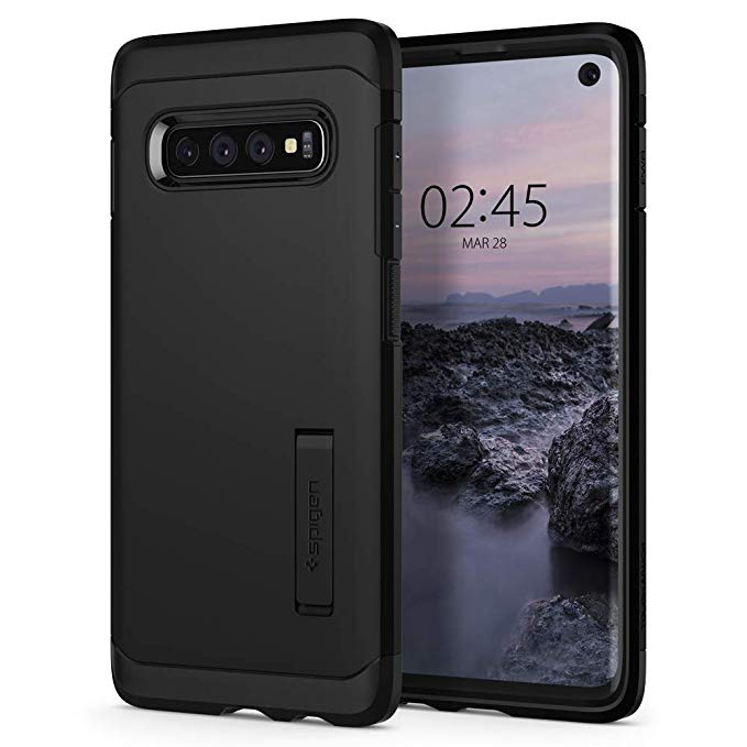 Spigen Tough Armor Designed for Samsung Galaxy S10 Case (2019) - Black