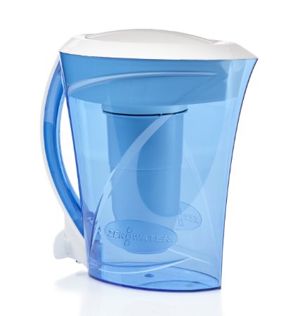 ZeroWater ZD-013D 8-Cup Water Filtration Pitcher, Blue