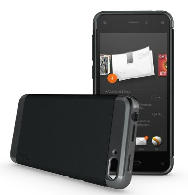 TUDIA Ultra Slim LITE TPU Bumper Protective Case for Amazon Fire Phone Black