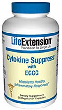 Cytokine Suppress, with Egcg 30 Vcaps by Life Extension (Pack of 3)