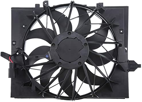 A-Premium Radiator Cooling Fan Assembly for BMW E60 E61 E63 E65 5 7 Series 525i 525xi 528i 530i 530xi 545i 645 Ci 750i 750Li