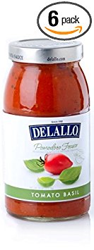 DeLallo Pomodoro Fresco Sauce, Tomato Basil, 25.25 Ounce (Pack of 6)
