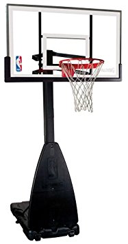 Spalding NBA Portable Basketball System - 54" Glass Backboard