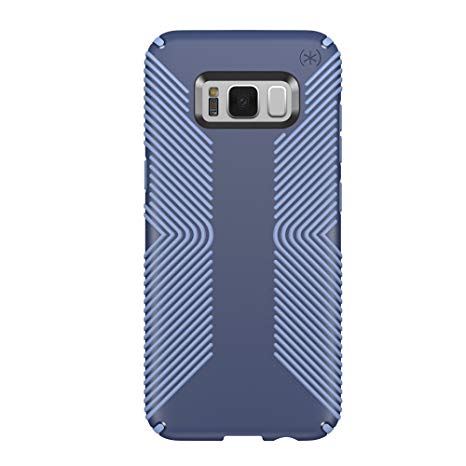 Speck 90257-5633 Presidio Grip Cell Phone Case for Samsung Galaxy S8 Plus, Marine Blue/Twilight Blue
