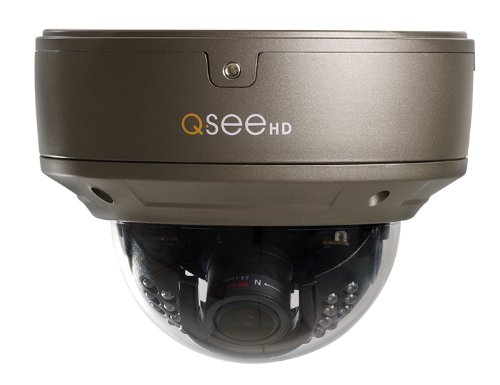 Q-See QTN8020D 1080p HD Varifocal Weatherproof IP Dome Camera with 100-Feet Night Vision (Gray)