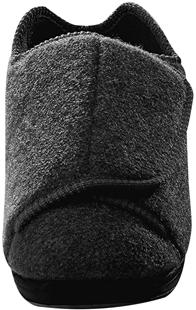 Silvert's Adaptive Clothing & Footwear Mens Extra Extra Wide Slippers for Swollen Feet with Adjustable Closure