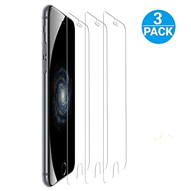 REBUQI Screen Protector Tempered Glass for iPhone 6/6S /7 ,No Bubbles, 3D Touch Compatible,Oil and Scratch Coating, Touch Clear [3 Packs]