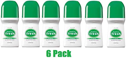 Avon Feelin Fresh Original Roll On Antipirspirant Deodorant 2.6 fl.oz. Lot 6 pcs.