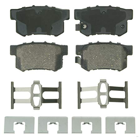 Wagner QuickStop ZD536 Ceramic Disc Pad Set Includes Pad Installation Hardware, Rear