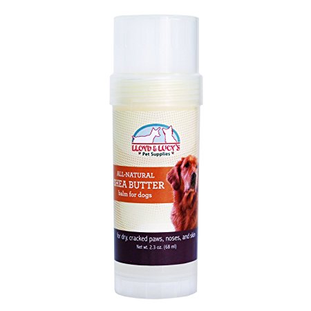 All Natural Shea Butter Balm for Dogs Treats Dry, Cracked, and Chapped Skin, Nose, and Paws. Coats, Soothes, and Heals Damaged Snouts and Pads. Mess Free and Easy to Use Application.
