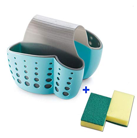 Sponge Holder Sink Caddy Soap Holder for Kitchen Organization Plastic Storage Baskets