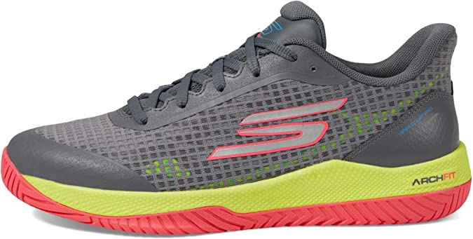 Skechers Women's Viper Court-Athletic Indoor Outdoor Pickleball Shoes with Arch Fit Support Sneakers