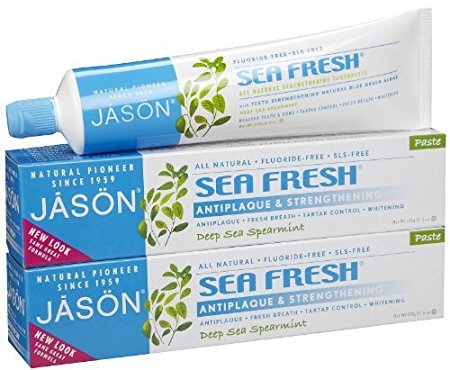 Jason Sea Fresh Toothpaste, Deep Sea Spearmint, 6 Ounce (Pack of 2)