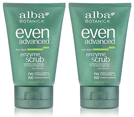 Alba Botanica Alba Organics Facial Scrub Sea Algae Enzyme, 4 Oz (Pack of 2)