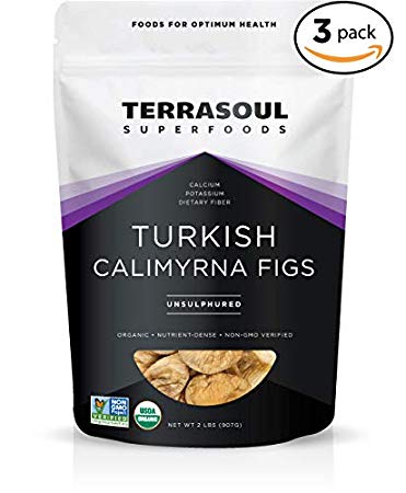 Terrasoul Superfoods Organic Turkish Figs (Calimyrna), 6 Pounds