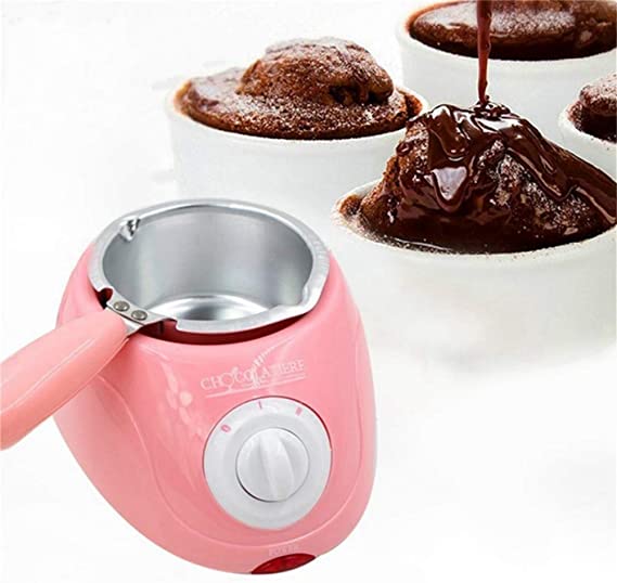 Forart Electric Chocolate Melting Pot Chocolate Melting Pot Chocolate Melting Warming Fondue Set Electric Heated Choco Melting Pot for making Chocolate and Candy