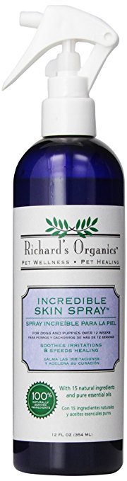 SynergyLabs Richard's Organics Incredible Skin Spray for Dogs; 12 fl. oz.
