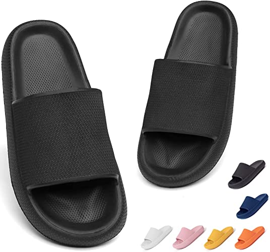 Somic Cloud Slippers for Women and Men Super Comfy Pillow Slippers Cushion Thick Sole Sandals Non-Slip Bathroom Sandals Indoor and Outdoor Foam Slides