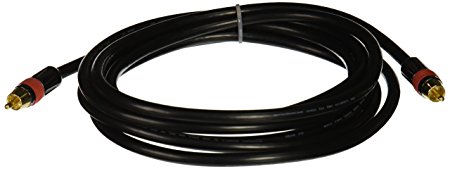 Monoprice 10ft High-quality Coaxial Audio/Video RCA CL2 Rated Cable - RG6/U 75ohm (for S/PDIF, Digital Coax, Subwoofer, and Compos