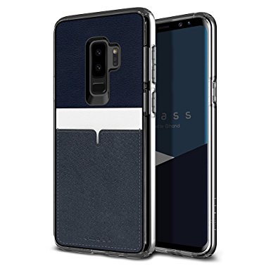 Samsung Galaxy S9 Plus Case with Card Holder, SMASS Unique Design Luxury Simple Case for Samsung Galaxy S9 Plus, Navy