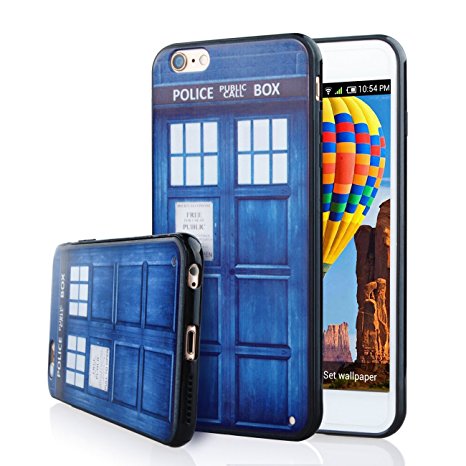 iPhone 6s Case, AiGoo Colorful Doctor Who Police Call Box Printed Slim Hard PC Back Protective Skin Shell Cover Soft Rubber Bumper Case for iPhone 6, 6s (4.7 inches)