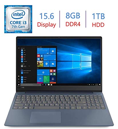 Lenovo IdeaPad 330 15.6" HD Business Laptop, Intel i3-8130U Up to 3.4GHz (Beat i5-7200U), 8GB DDR4 RAM, 1TB HDD, WiFi, Webcam, Bluetooth, HDMI, Windows 10, Blue w/ Bonus Accessories