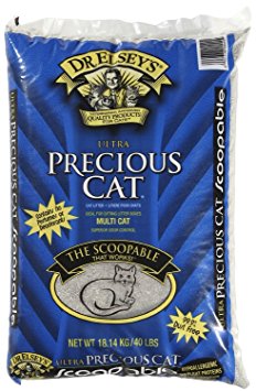 Pack Precious Cat Ultra Premium Clumping Cat Litter 40 Pound Bag (Two Packs)