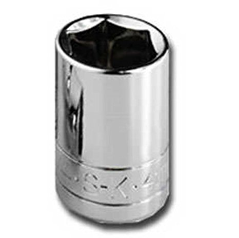 SK Hand Tool 41904 6 Point 1/4-Inch Drive Dee Socket, 1/8-Inch, Chrome