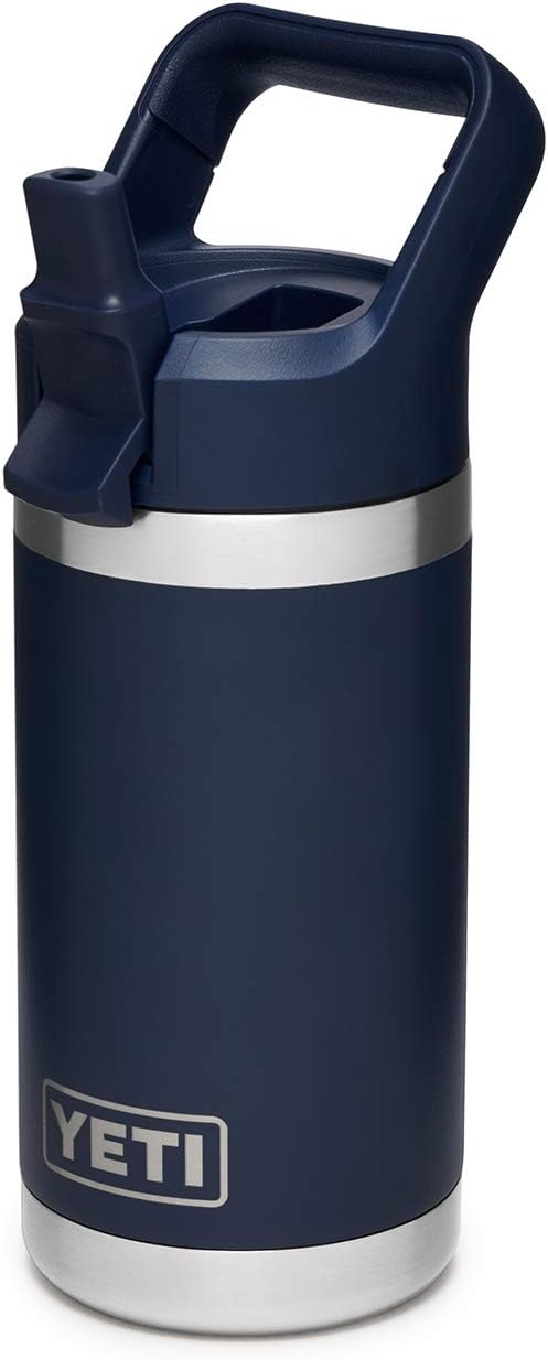 YETI Rambler Jr. 12 oz Kids Bottle, with Straw Cap, Navy