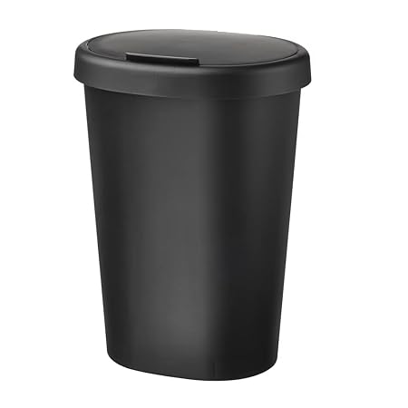 Ikea Plastic Tssp Bin With Lid, Black, 8 L (2 Gallon), Manual-Lift