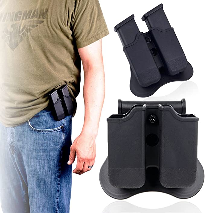 Glock Magazine Holder 9mm Magazine Holster The Ultimate Double Stack Glock Mag Holder with Paddle 9mm and .40 Caliber Magazine Pouch