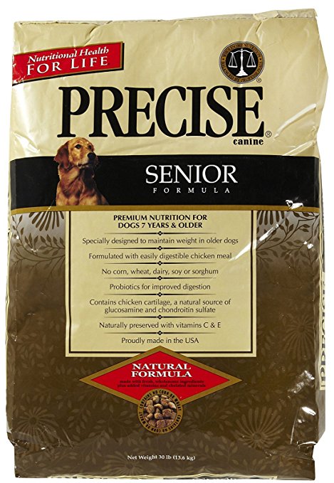 Precise 726031 Canine Senior Dry Food for Pets, 30-Pound