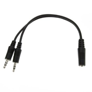 Cable Showcase 6-Inch 2 x 35mm Stereo Male35mm Stereo Female Cable 30S1-35260