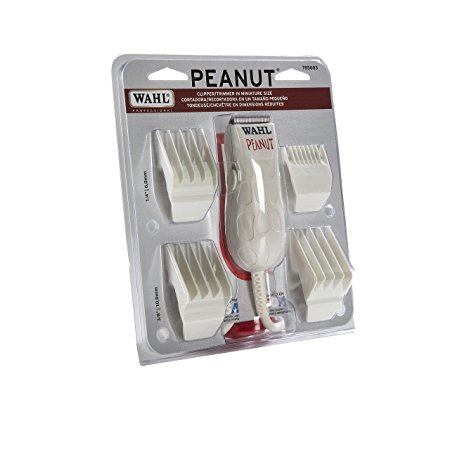 Wahl Professional Peanut Clipper/Trimmer #8655 - Great for Professional Stylists and Barbers - White