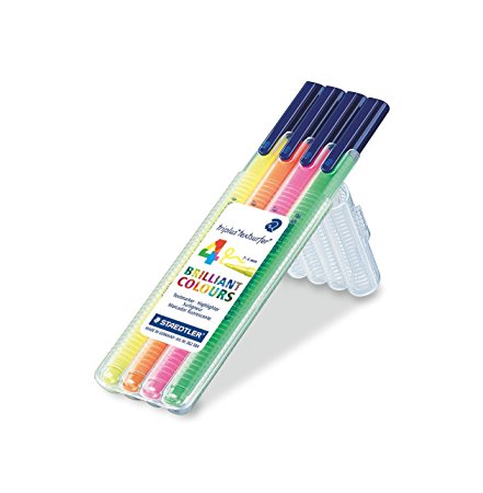 Staedtler Triplus Textsurfer Highlighter, 4 Color Set (362 SB4)