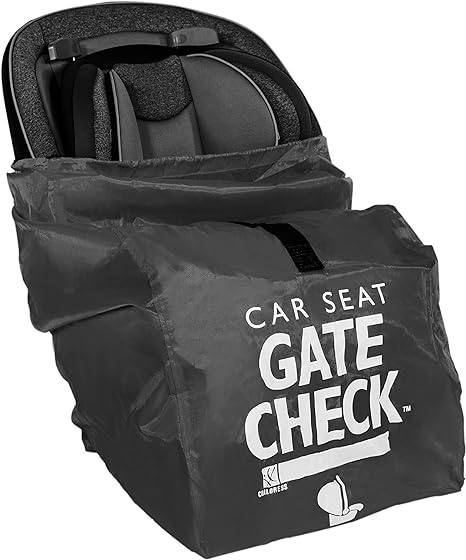 J.L. Childress Gate Check Bag for Car Seats - Air Travel Bag - Fits Convertible Car Seats, Infant Carriers & Booster Seats, Black
