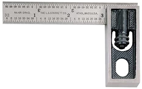 Starrett 13A 4" 4R Grad Double Square