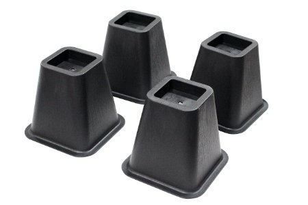 Jeronic 4-pack 5.25 Inch Bed Risers, Furniture Riser Bed Riser and Bed Lifts